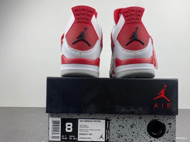 Rep TBK Air Red DH6927-161 4 Jordan Cement 0819